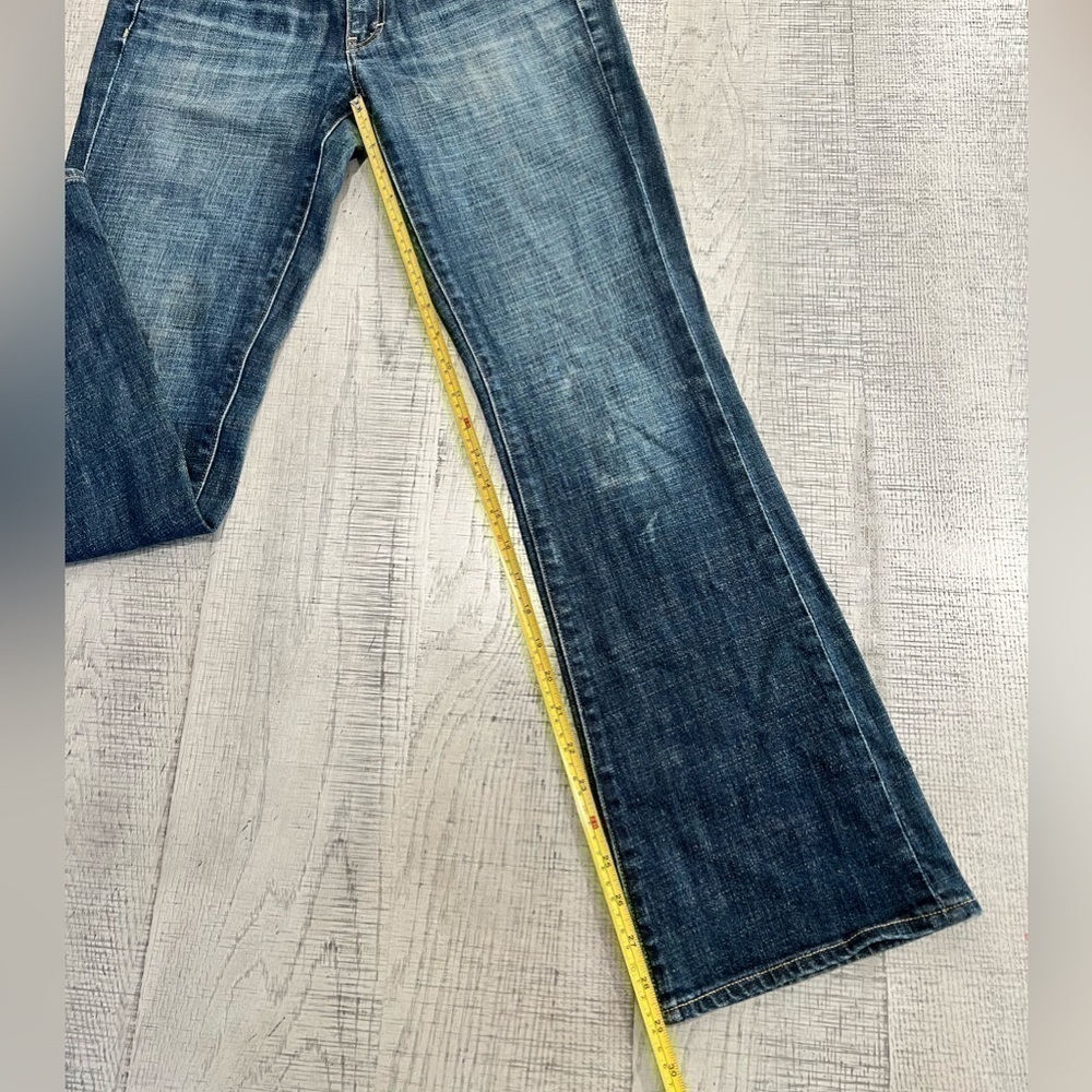 J. Crew Stretch Bootcut Denim Jeans with Distressed Wash Size 27S, 29” inseam - Picture 8 of 8